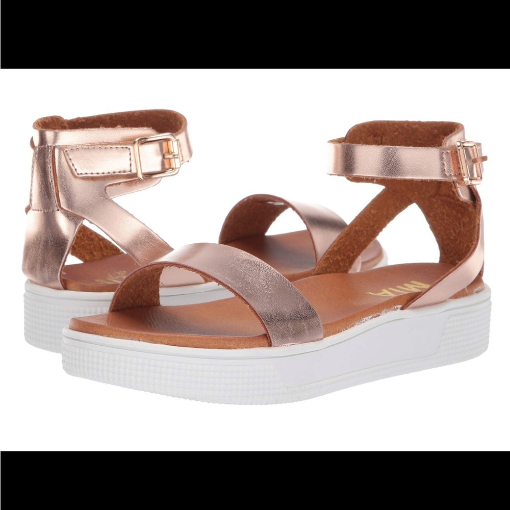 Mia Kids Little Ellen Rose Gold Sandals